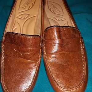 Born Brown Leather Loafers